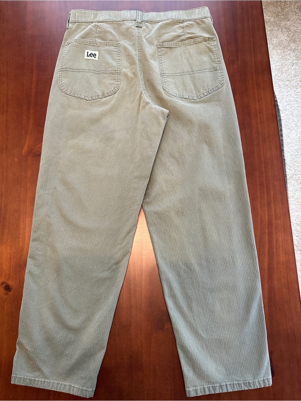 Lee Women's Straight-Leg Utility Pants in Sage Green